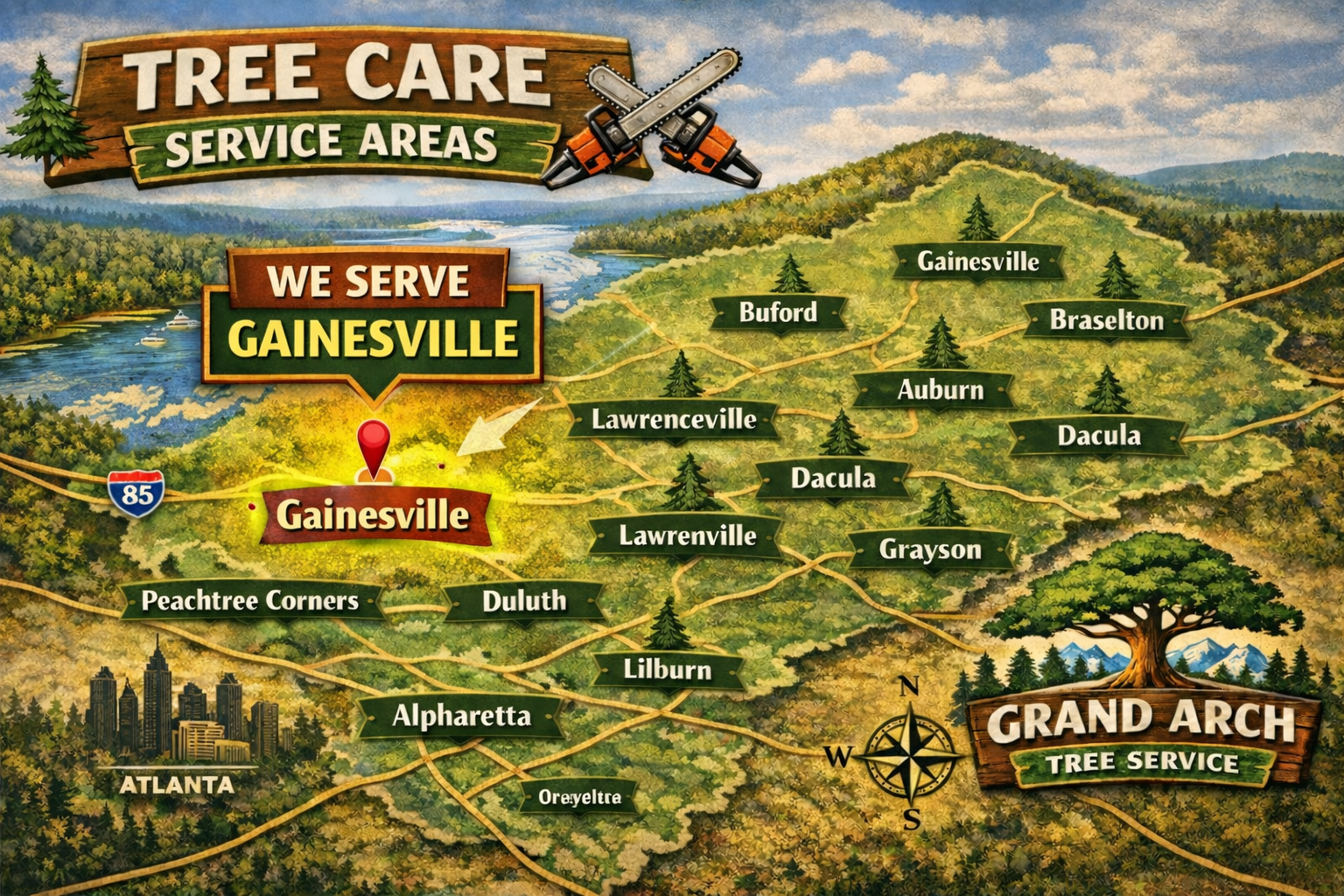Tree care service areas in Georgia copy 2